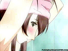 Hentai Sex Porn Hot Couple Eats Wet Shower...