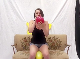 Jacky From Loonlovers Blows 2 Pop And Nail Pops Balloons...