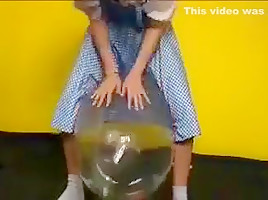 Fetish palooza german balloon pop...