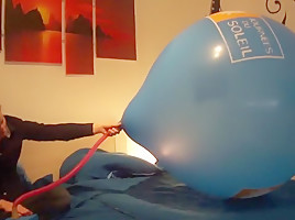 Pump To Pop A Huge Advertising Balloon...