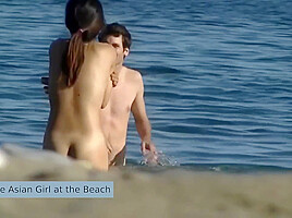 Nude asian girl beach...