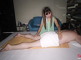 Sexy japanese massag with linda blonde...