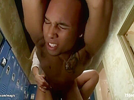 Bound black man anal fucked by...