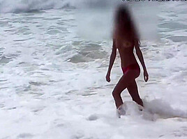 At beach 8 min girls nude...