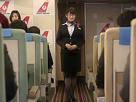 Hot airline hostesses sexual services to...
