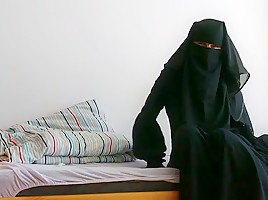 Niqab hijab girl anal...