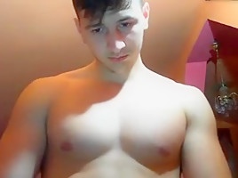 Romanian handsome boy with big cock...
