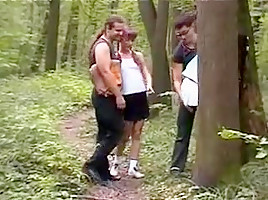 Russia sex in the woods...