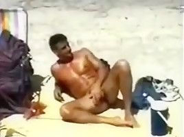 Huge cock on the beach...