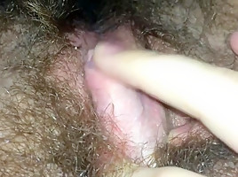 Extremely hairy ftm huge clit rabbit...