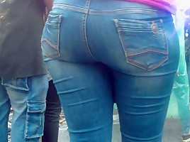 Big butt in jeans