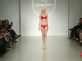 Sexy fashion week runway show models...