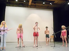 Naked On Stage Ann Liv Young And Students Art Performance 149...
