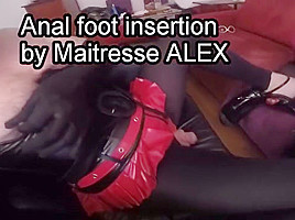 Anal foot insertion...