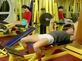 Italian in gym young agelica...