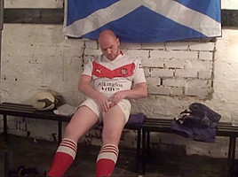 Ginger rugby scottish bloke strokes...
