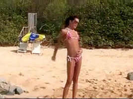 Nude Beach College Girl Photo Shoot Pee...