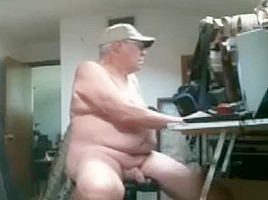 Old Man On Webcam...