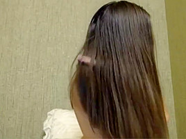 Sexy college girl hairjob and blowjob...