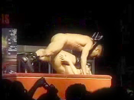 , sex on stage in barcelona...