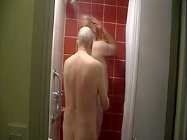 Mature men naked at showers