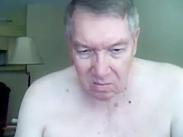 Grandpa suck on webcam...