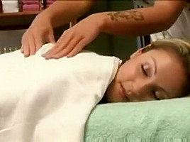 Hot massage with her girlfriend...