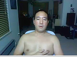 Asian daddy on webcam again...