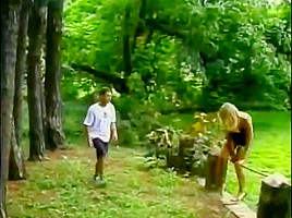 Hot action in the woods...