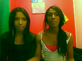South American Tgirl Lesbians Suck And Jerk On The Webcam...