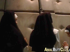 Nuns Get Asses Dominated...