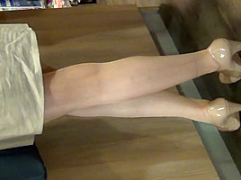 Nylon Street Legs And Hot Upskirt...