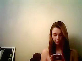 Babe Shows Up Webcam...