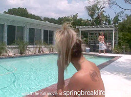 Springbreaklife Video Naked Chillin By The Pool...