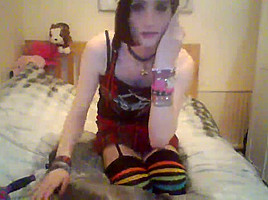 Furry Emo Femboi Playing With Her Toys...