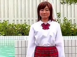 Japanese fat girl outdoor posing...