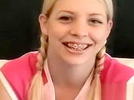 Cum on young girl braces...