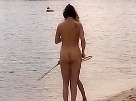 Candid nude on the beach mix
