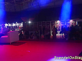 Scandal show on public show stage...