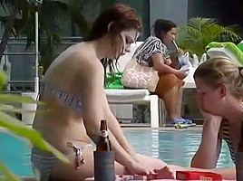 Pattaya beach candid cam - silver sand hotel 2011