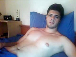 Greek handsome smooth ass on webcam...