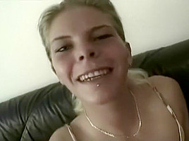 Gorgeous young blond blows ugly fatty...