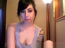 Lovely emo on webcam...