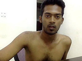 Hot indian man naked in room...