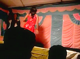 Desi bhabhi dances nude on stage in public