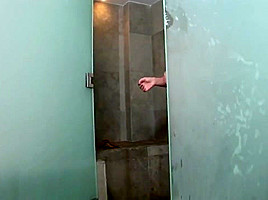 Girl masturbating shower...