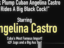Thick plump castro rides black cock...