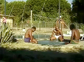 Hot Ebony Women Fucking At A Pool Party...