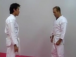 Hot karate lesson...