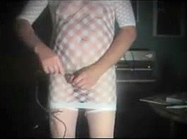 Crossdresser ladyboy pantyhose lingerie...